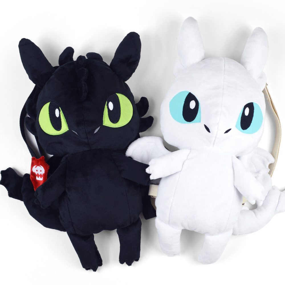 Gratis patroon vrijdag! Night & Light Fury Chibi Pluche Rugzak