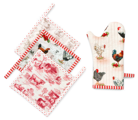Pot Holder and Oven Mitt Set Pattern