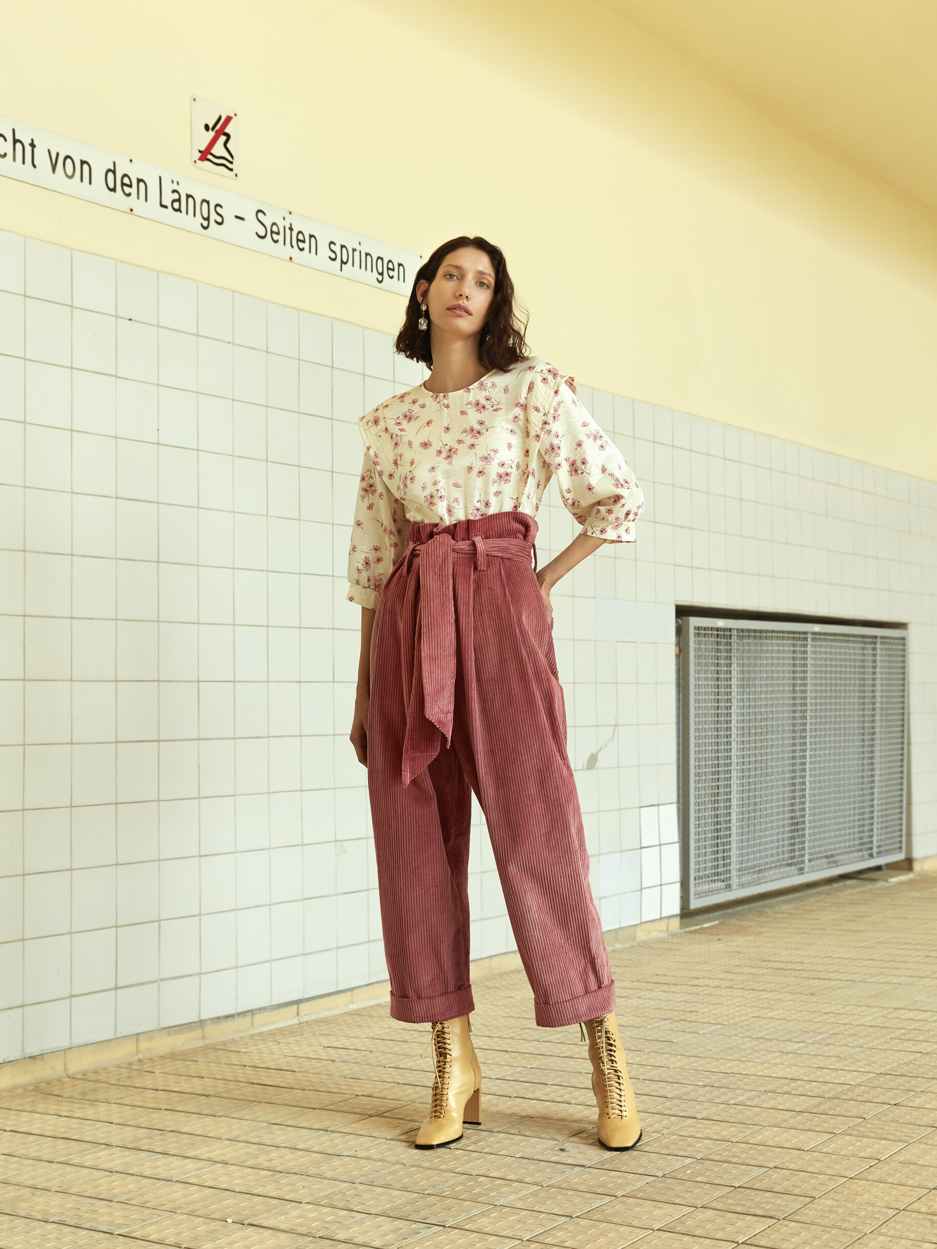 Weite Cordhose – Broeken & Shorts