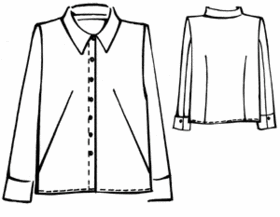 #5286 Klassieke blouse