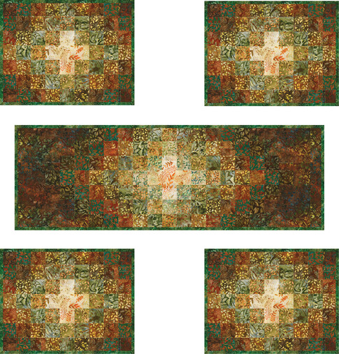 Emanating Light Runner and Placemats Pattern