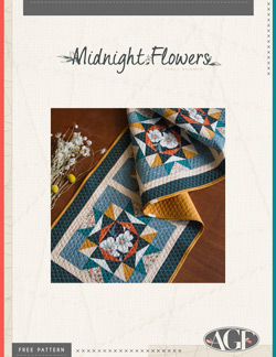 Midnight Flowers Table Runner