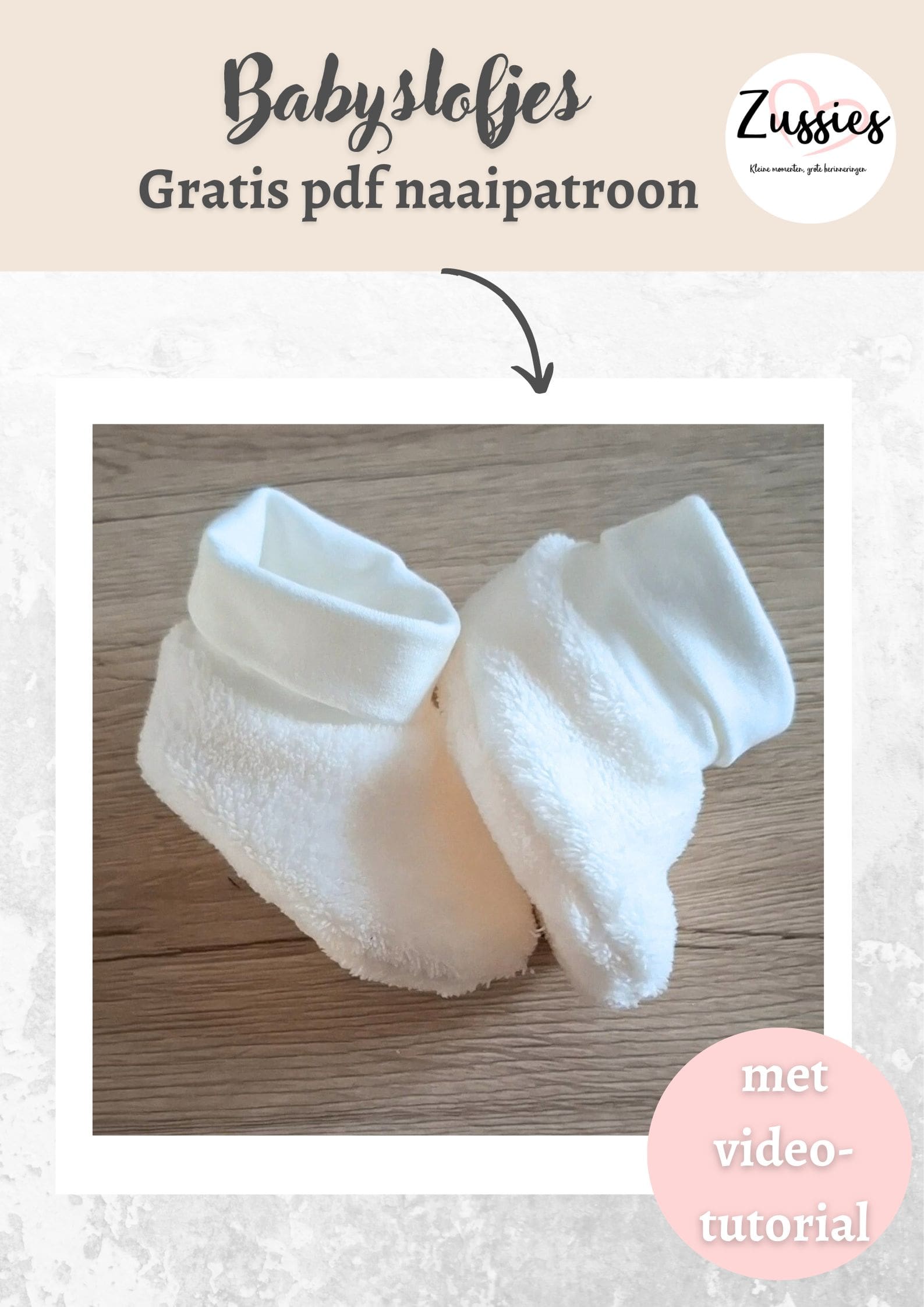 Stappenplan voor  babyslofjes naaien! Met gratis patroon!