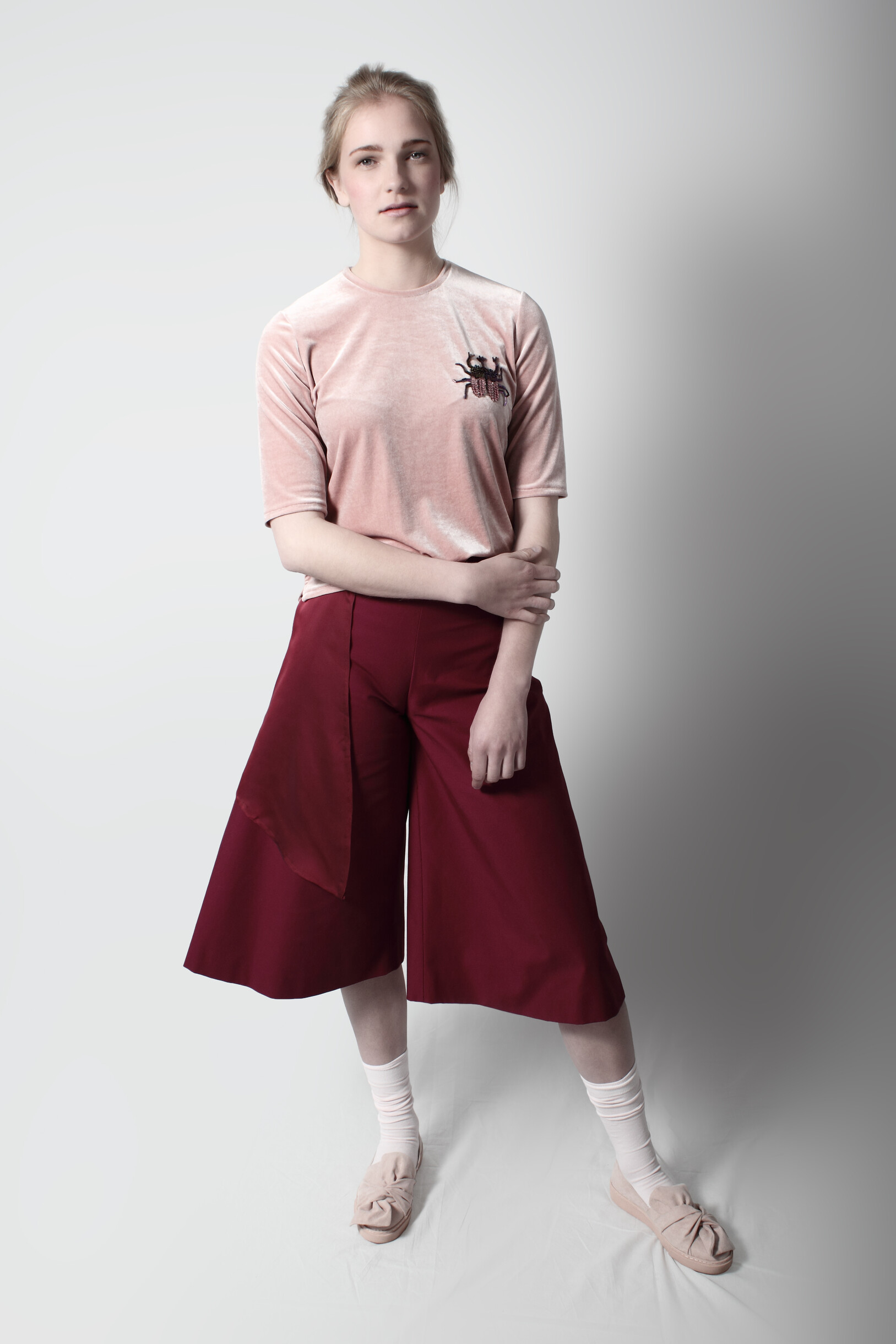 Slang mit Volanteinsatz – Broeken & Shorts