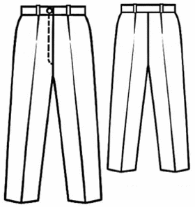 #5141 Donkere zijden broek