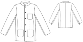 #6066 Jas in militaire stijl