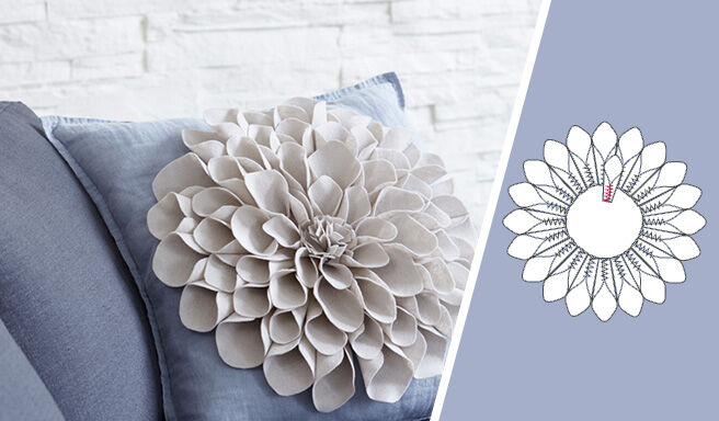 Stoffen bloem maken – Home Decor