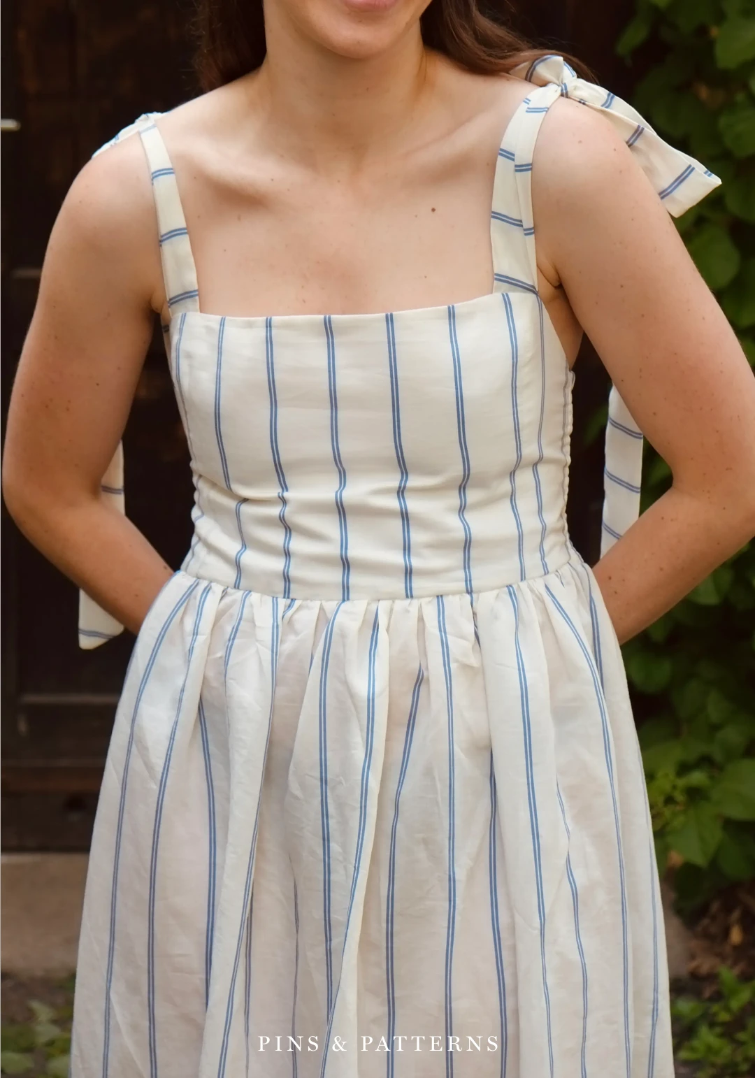 Maxi-jurk met strikjes – Accessoires