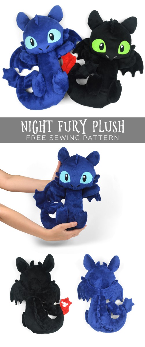 Gratis patroon vrijdag! Night Fury Pluche