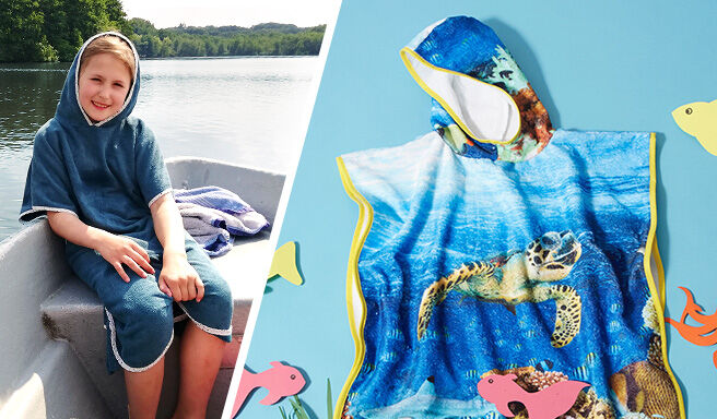 Badponcho naaien