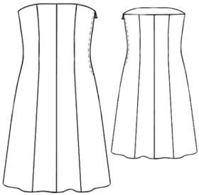 #5201 Corsage jurk