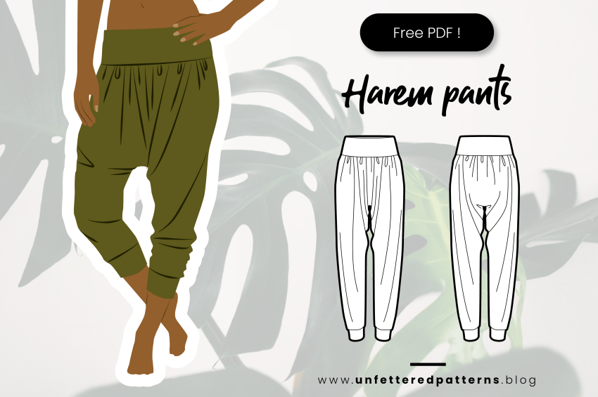 Harembroek – Gratis naaipatroon downloaden PDF #UP1047 – Unfettered Patterns
