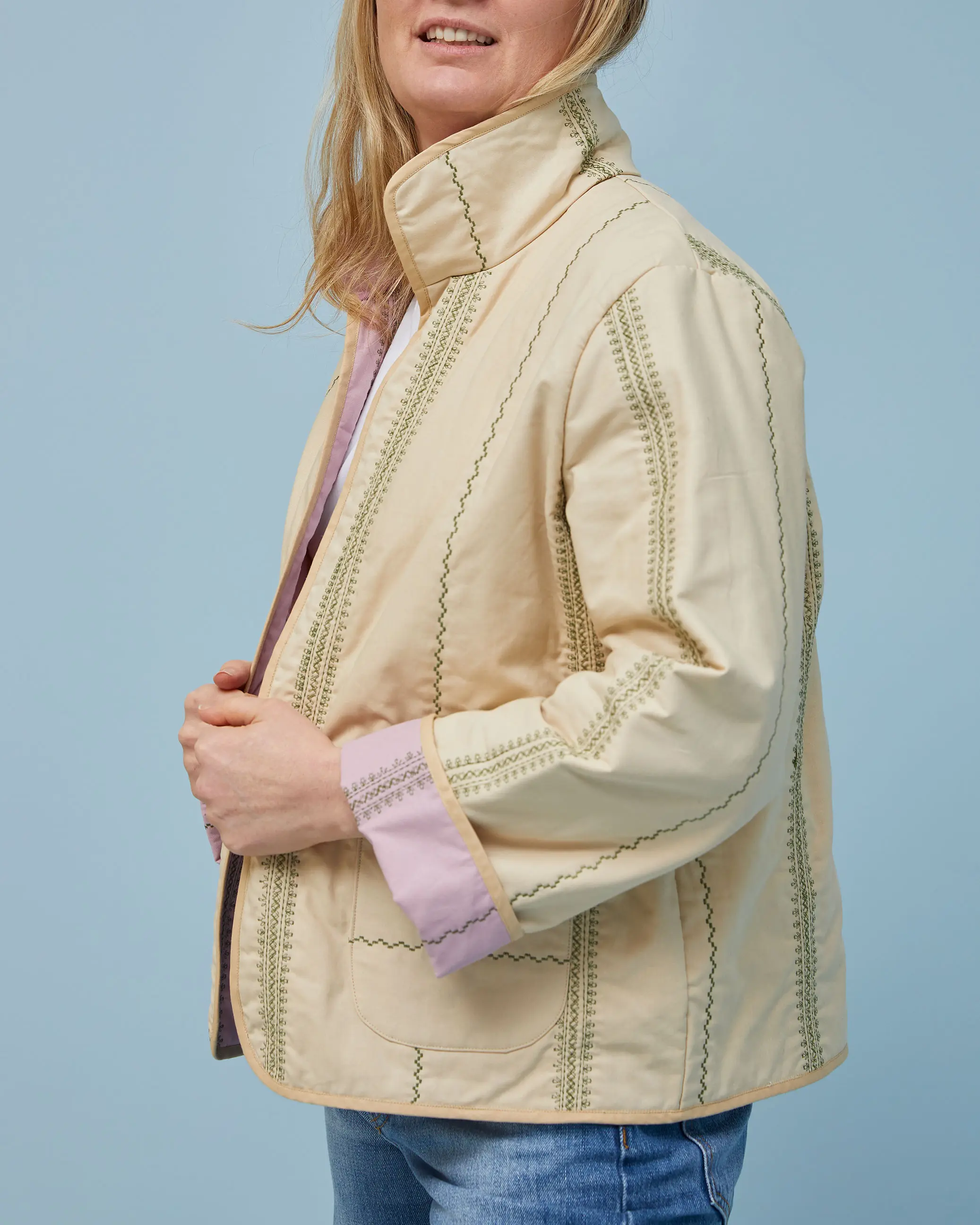 DIY Projekt Druckbares Schnittmuster: Quilted jacket #hellejacket