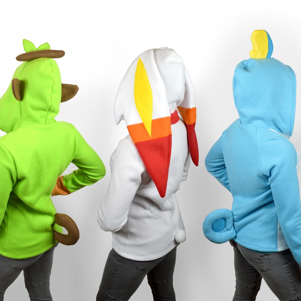 Gratis patroon vrijdag! Gen 8 Pokemon Starter Hoodie Hacks