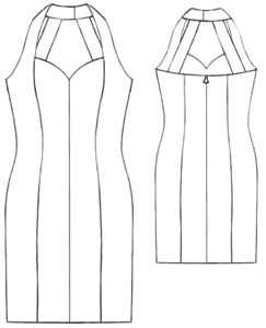 #5203 Petit black jurk