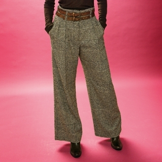 Pantalon met hoge taille