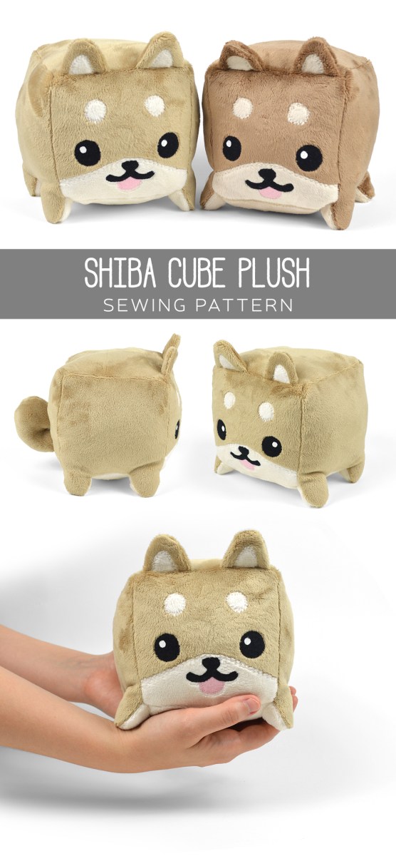 Gratis patroon vrijdag! Shiba Cube Pluche