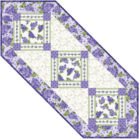 Lilac Garden Runner Pattern