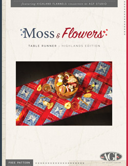 Moss Flowers Table Runner