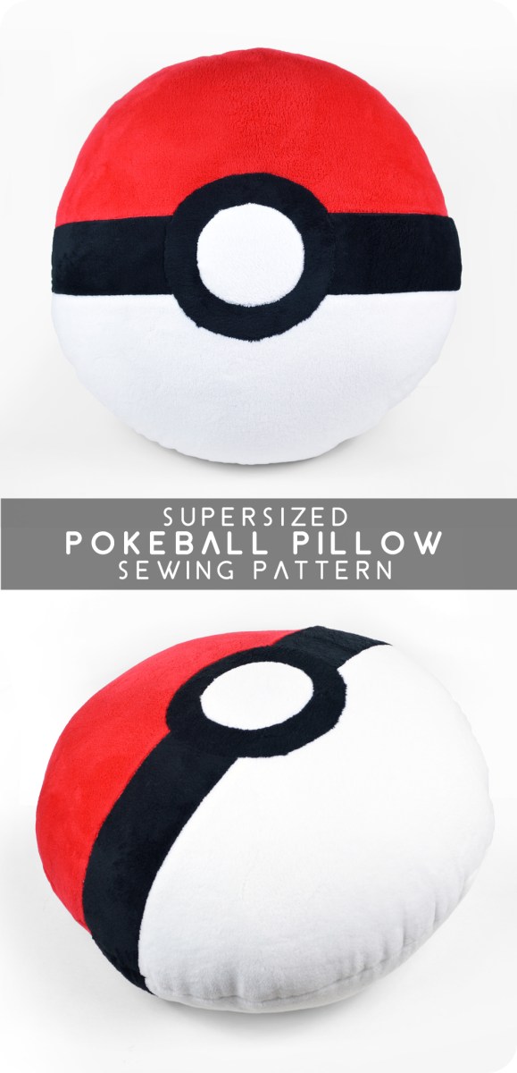 Gratis patroon vrijdag! Supersized Pokeball-kussen
