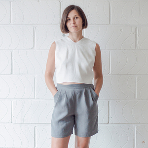 Jules geplooide shorts