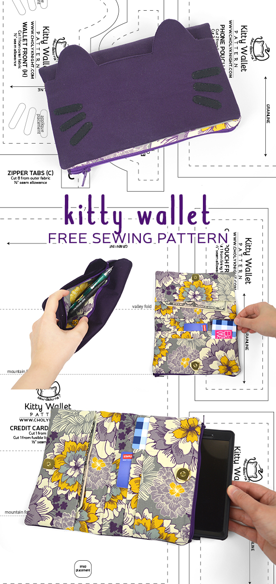 Gratis patroon vrijdag! Kitty Wallet
