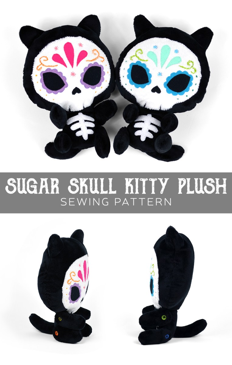 Gratis patroon vrijdag! Sugar Skull Kitty Pluche