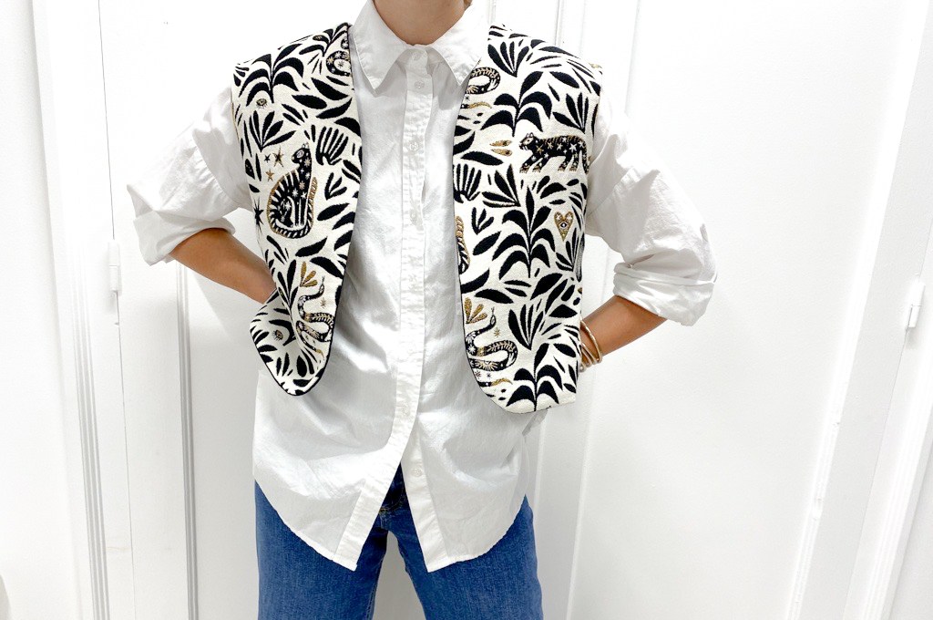 Gevoerd mouwloos vest