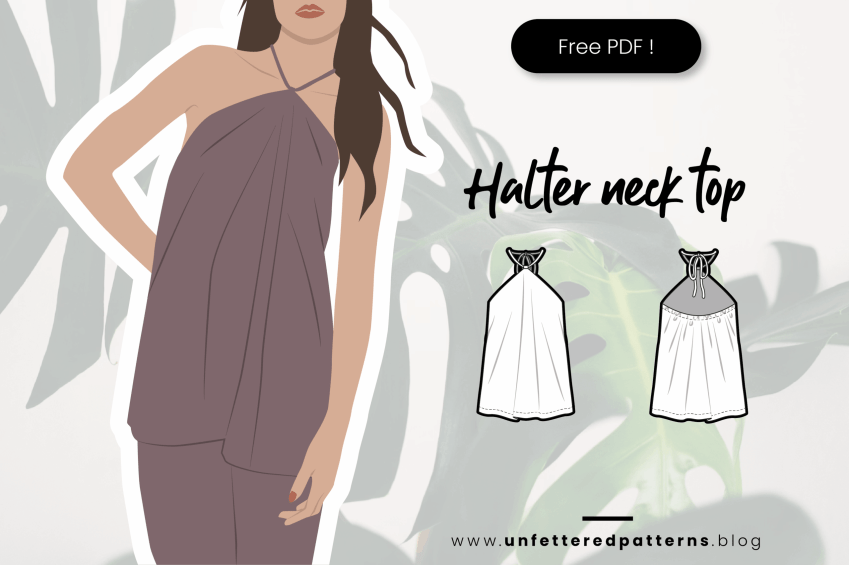 Haltertop – Gratis naaipatroon downloaden PDF # UP1061- Unfettered Patterns