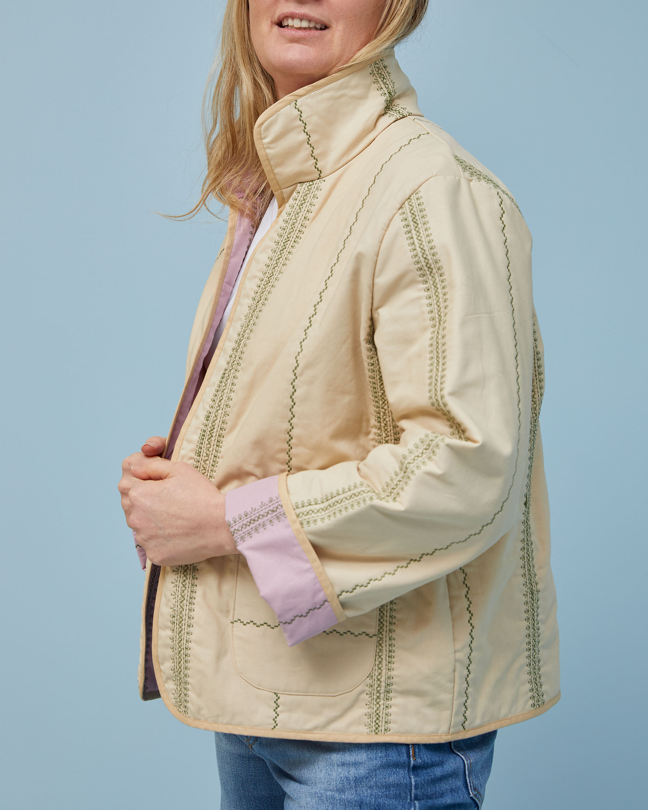 DIY-project Printbaar naaipatroon: Quilted jacket #hellejacket