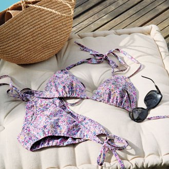 Gebloemde bikini – Lingerie & Badkleding