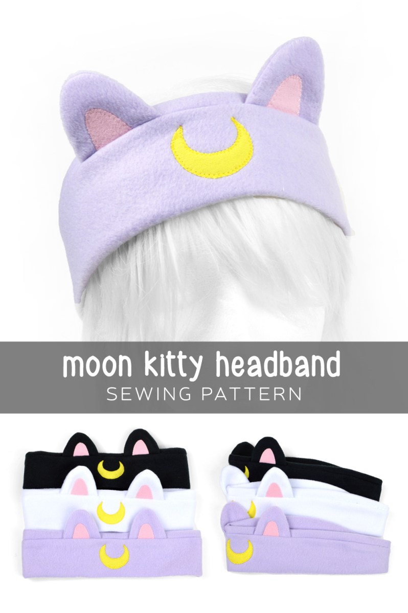 Gratis patroon vrijdag! Moon Kitty-hoofdband