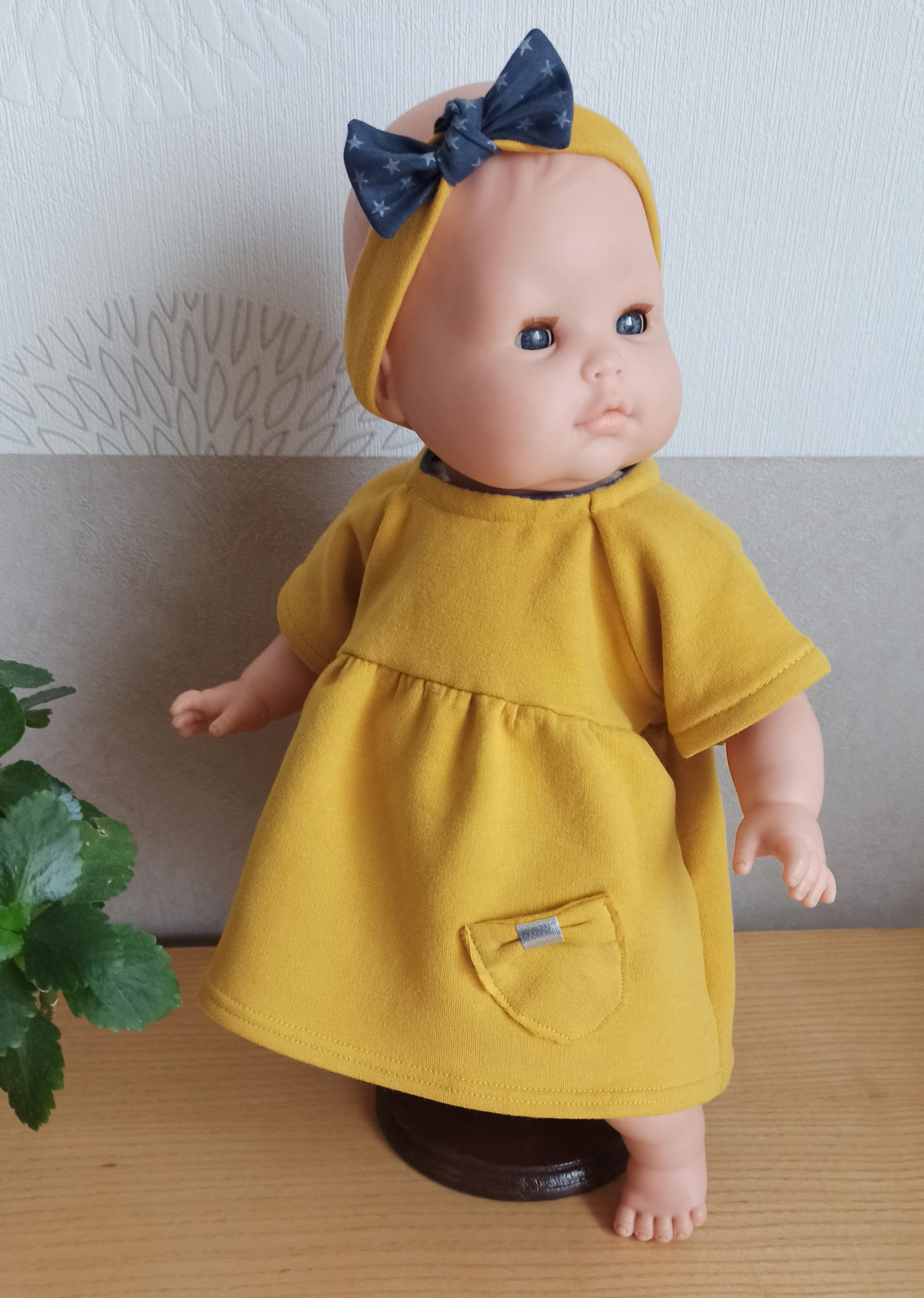 Baby fleece jurk 36cm