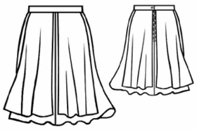 #5146 Kleur rok