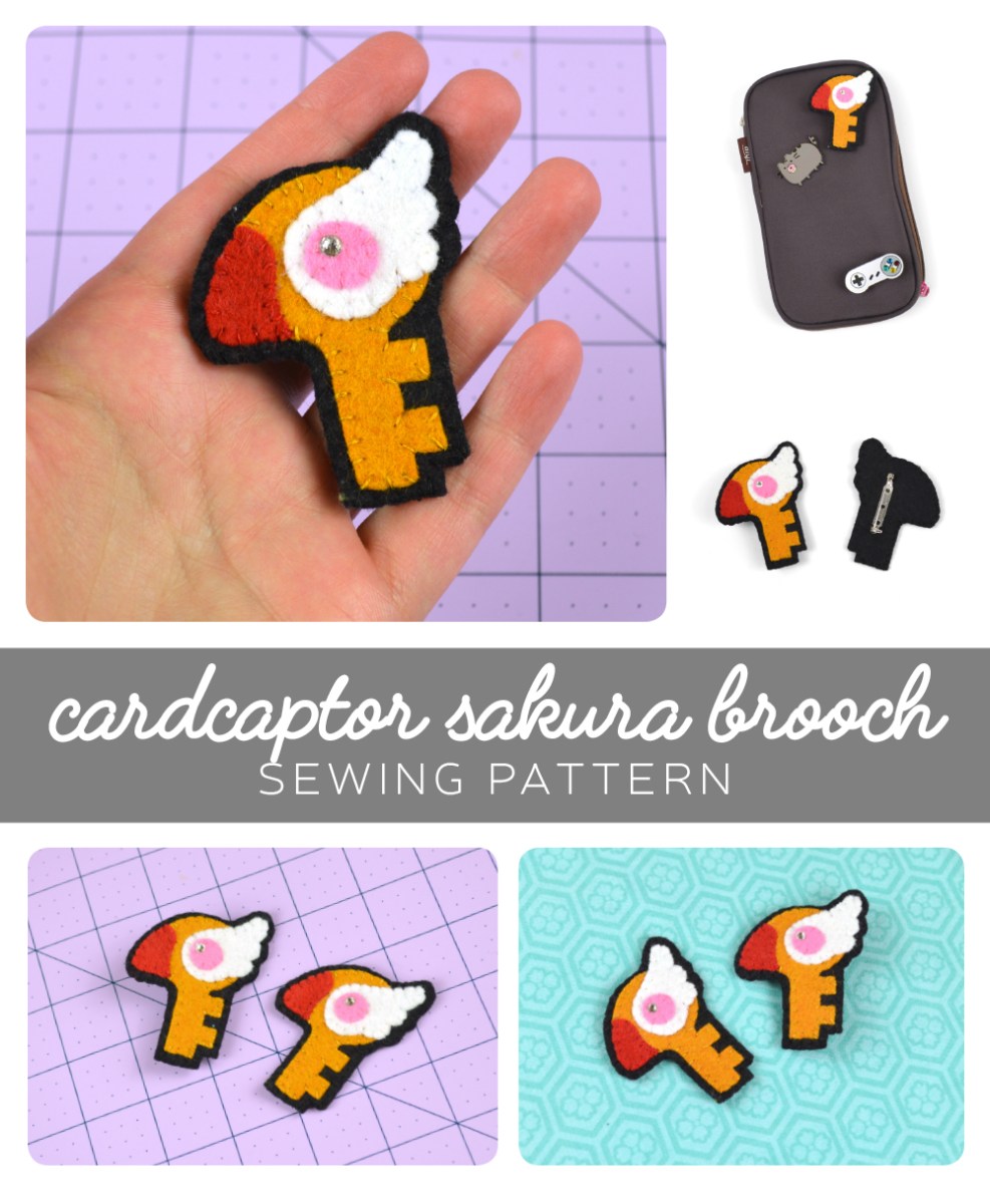 Gratis patroon vrijdag! Kaart Captor Sakura-broche