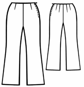 #5148 Zijden broek zonder tailleband