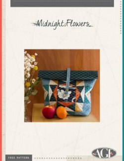 Midnight Flowers Lunch Bag