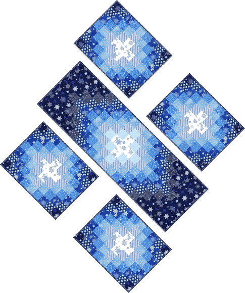 Emanating Light Runner and Placemats Pattern