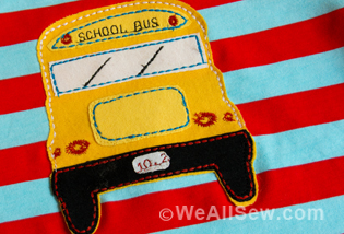 Hoe maak je een Schoolbus Appliqué Tee of jurk – Jurken & Rokken