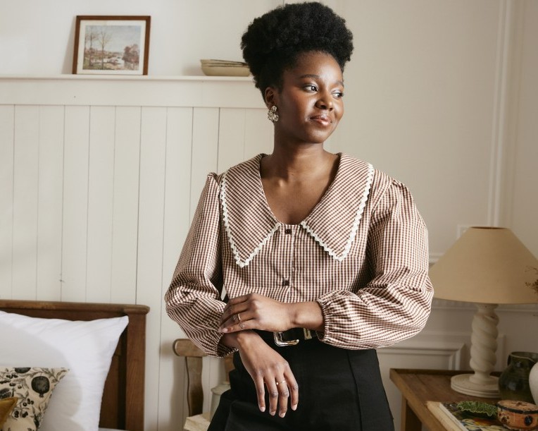 Blouse met lange mouwen voor dames