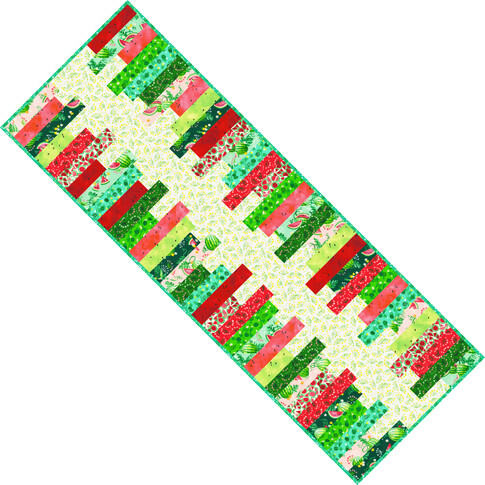 Stacked Strips Runner Pattern