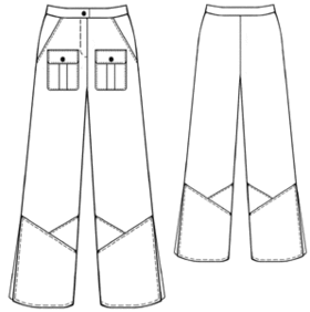 #5344 Broek met split