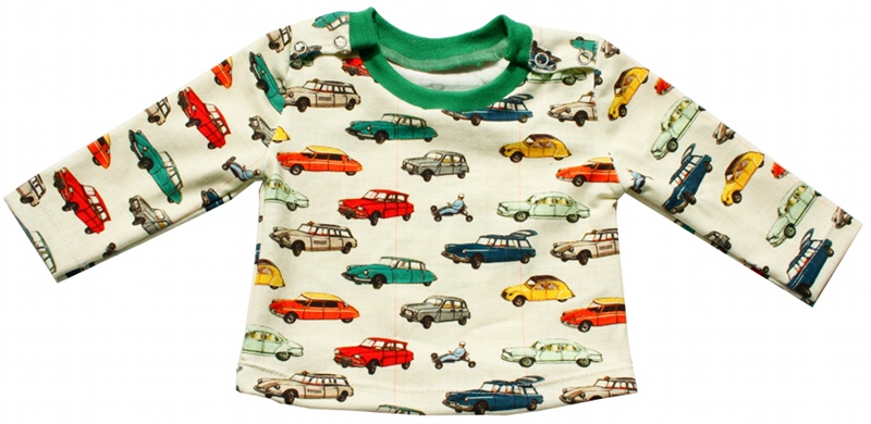 T-shirt met popper aan de zijkant voor baby's