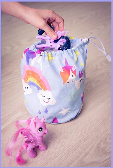 Coudre un sac de rangement en tissu