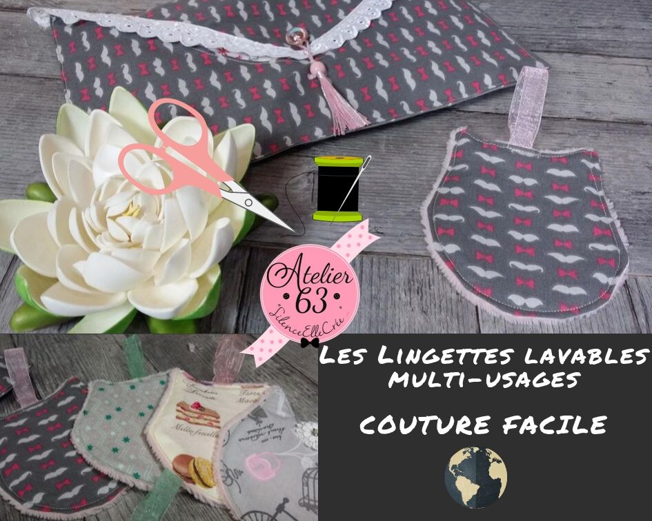 Lingettes lavables Multi-usages
