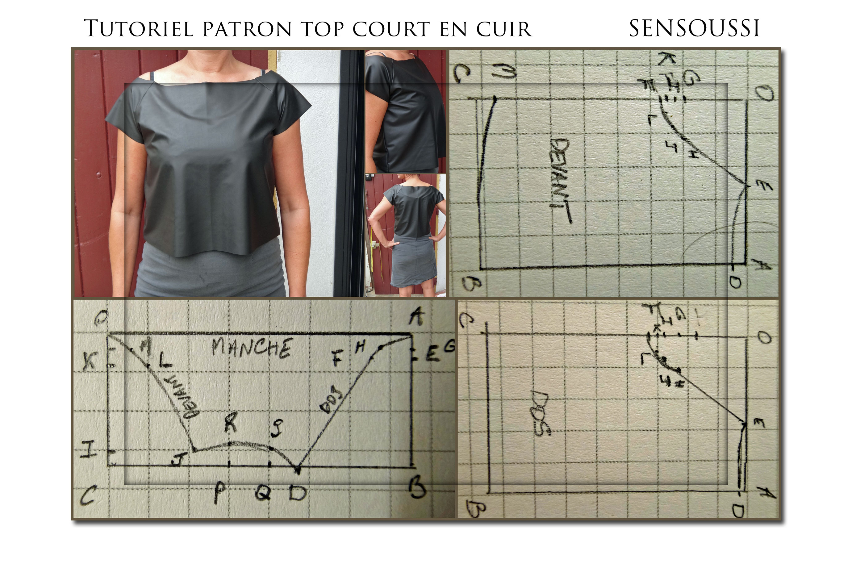 Leren croptop patroon
