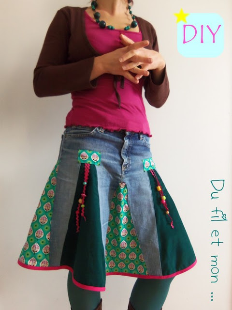 Recycle oude jeans in rokken