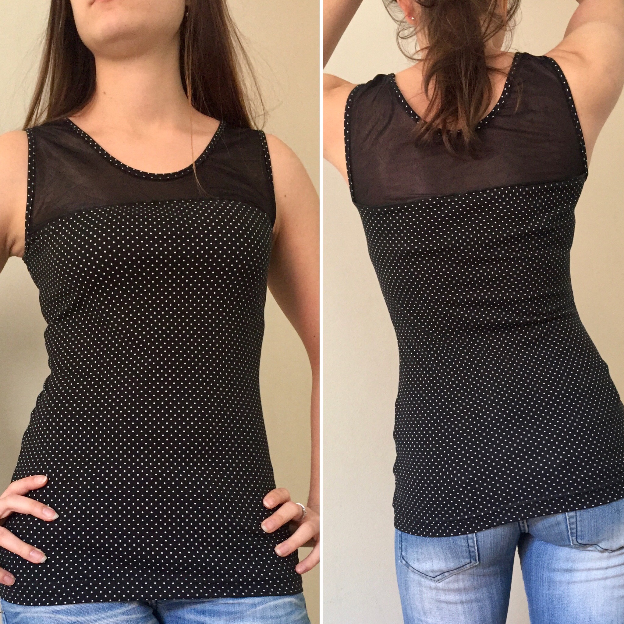 Tanktop van bi-materiaal