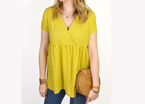 Gepersonaliseerde peplum blouse