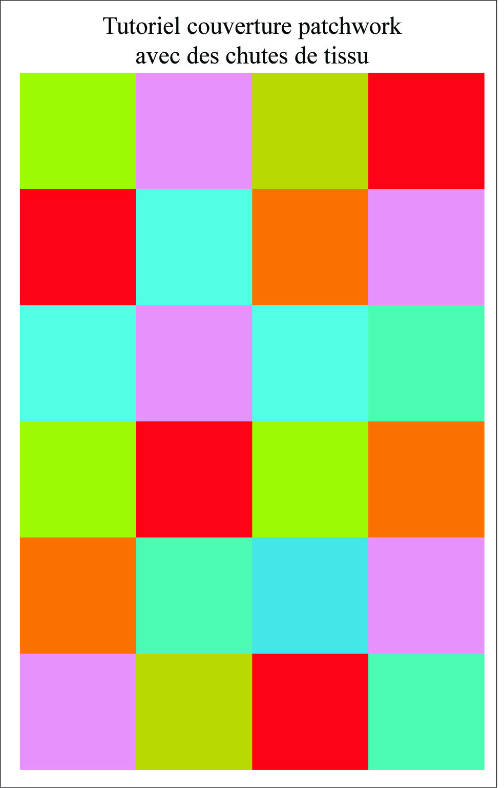 Patchwork babydeken